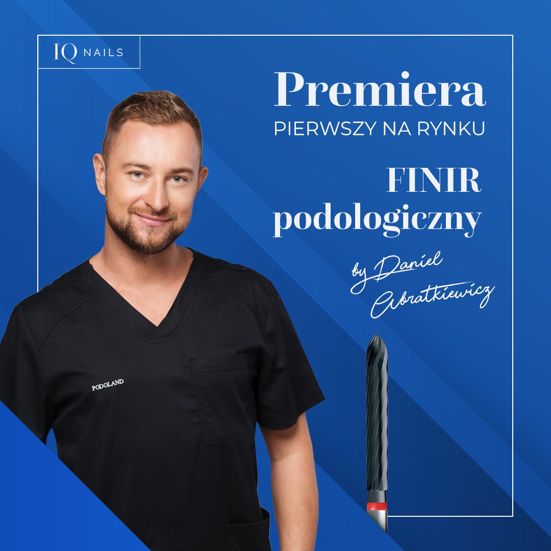 Finir Podologiczny z czarną powłoką - delikatny stożek. Frez by Znany Podolog - iqnails