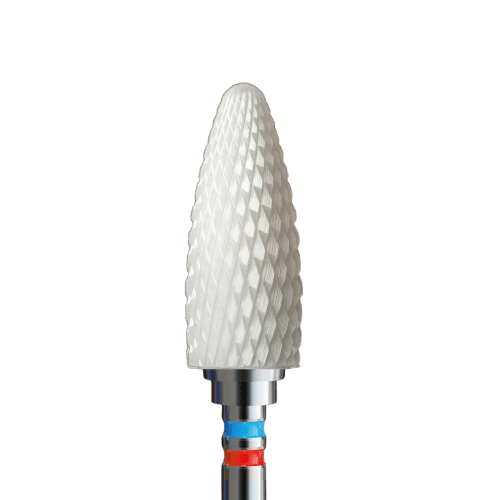Frez ceramiczny do hybrydy i żelu - szyszka - iqnails