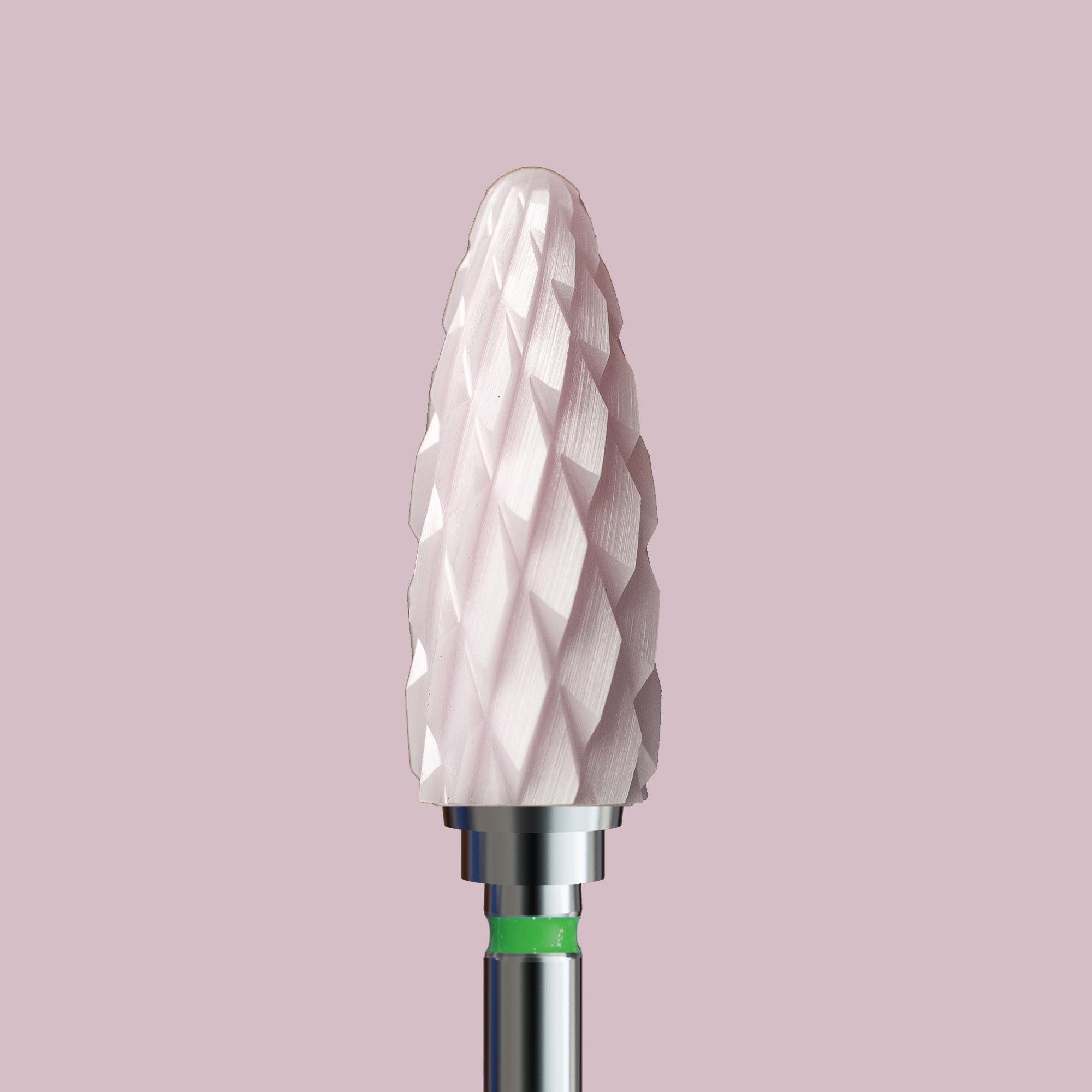Frez ceramiczny różowy do żelu i akrylu - szyszka - iqnails