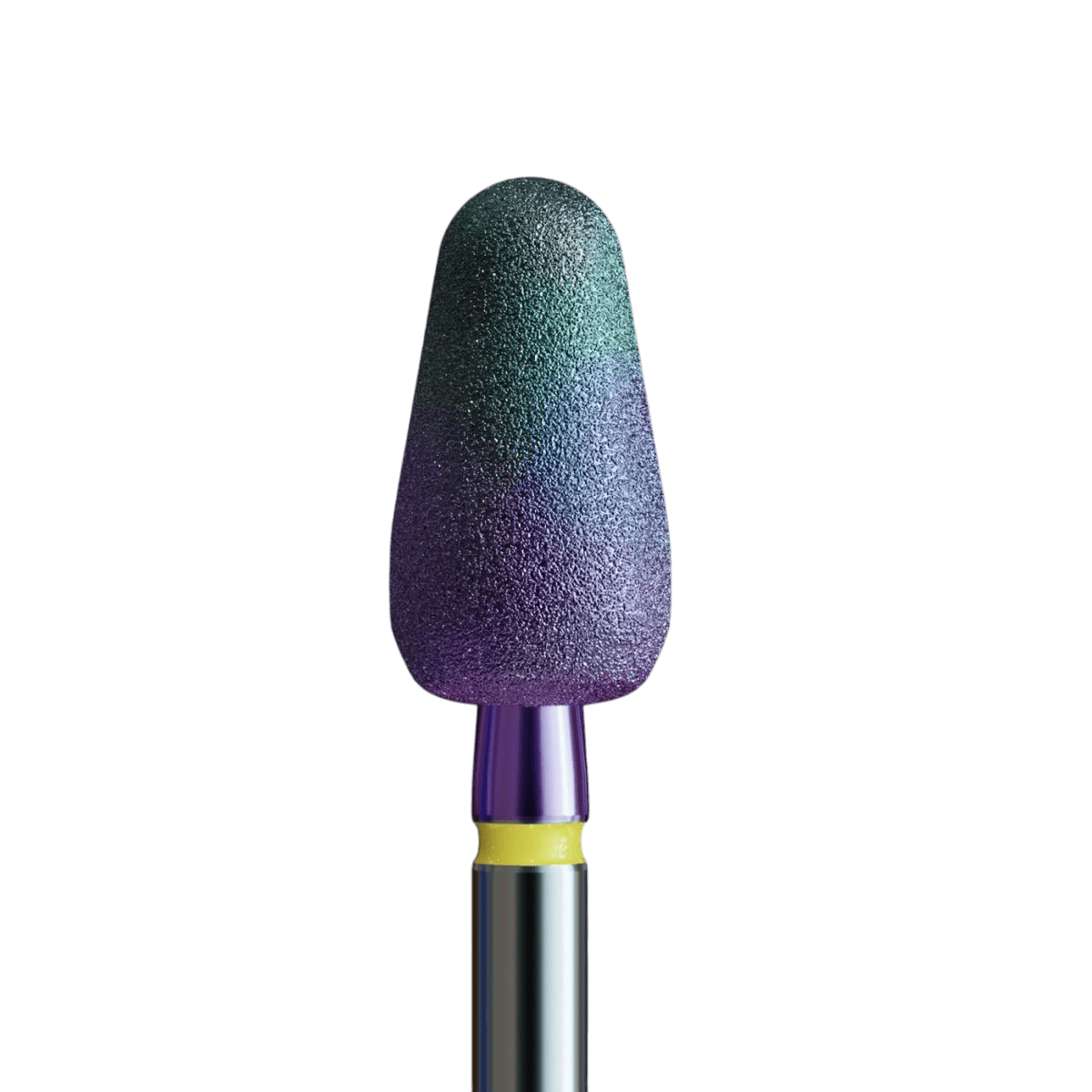 Frez diamentowy buffer do polerowania skórek z powłoką kameleon - stożek - iqnails