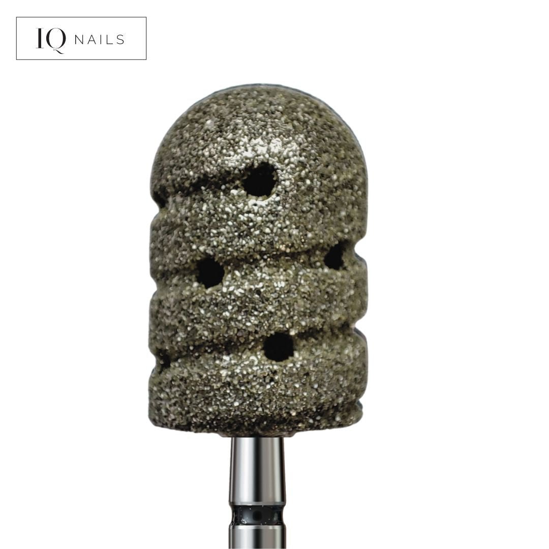 Frez diamentowy podologiczny - bardzo zbierający walec z dziurkami - iqnails