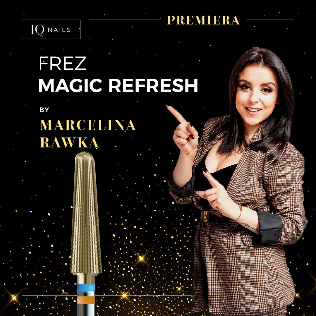 Frez Magic ReFresh by Marcelina Rawka do skorygowania paznokci rosnących w dół - delikatny stożek - iqnails