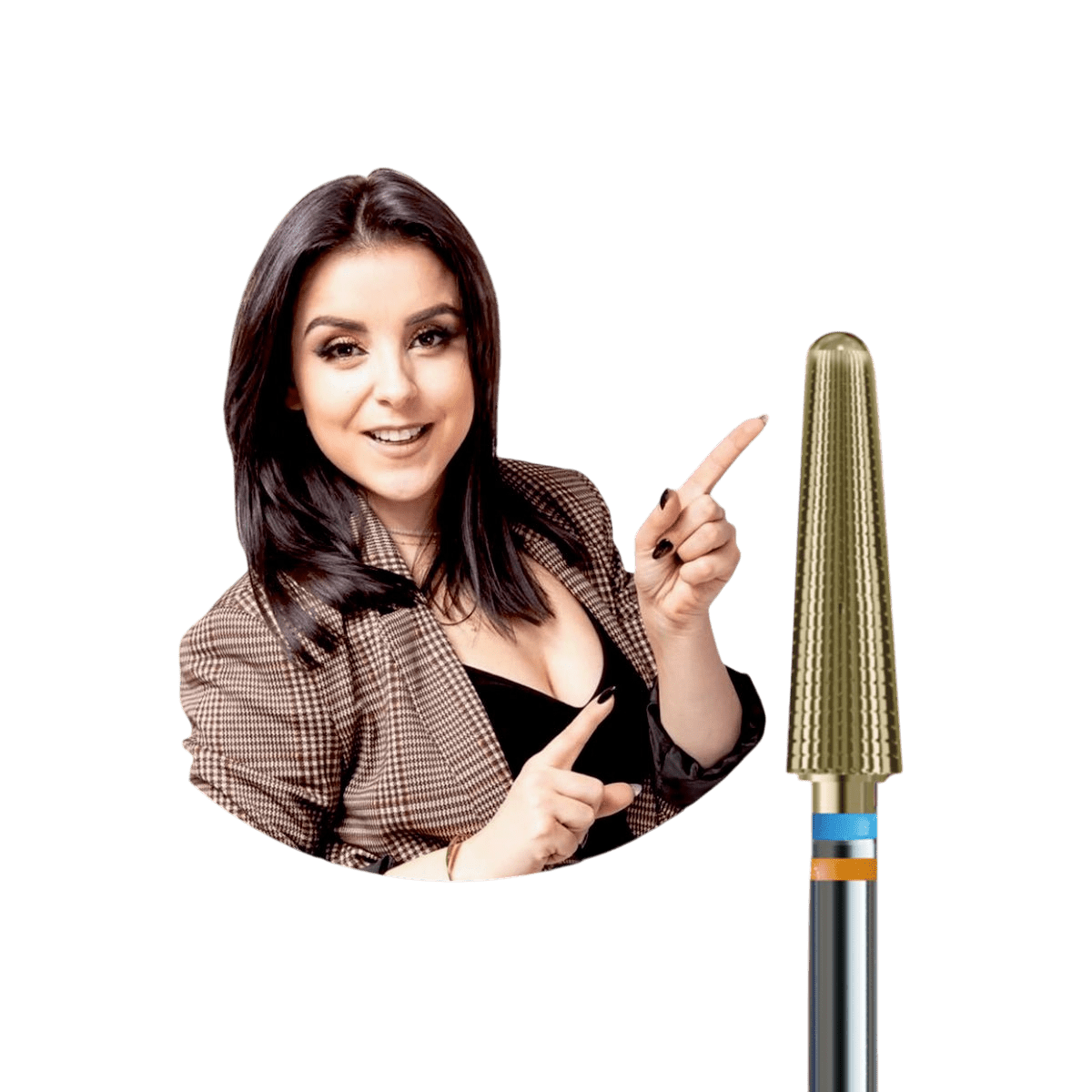 Frez Magic ReFresh by Marcelina Rawka do skorygowania paznokci rosnących w dół - delikatny stożek - iqnails