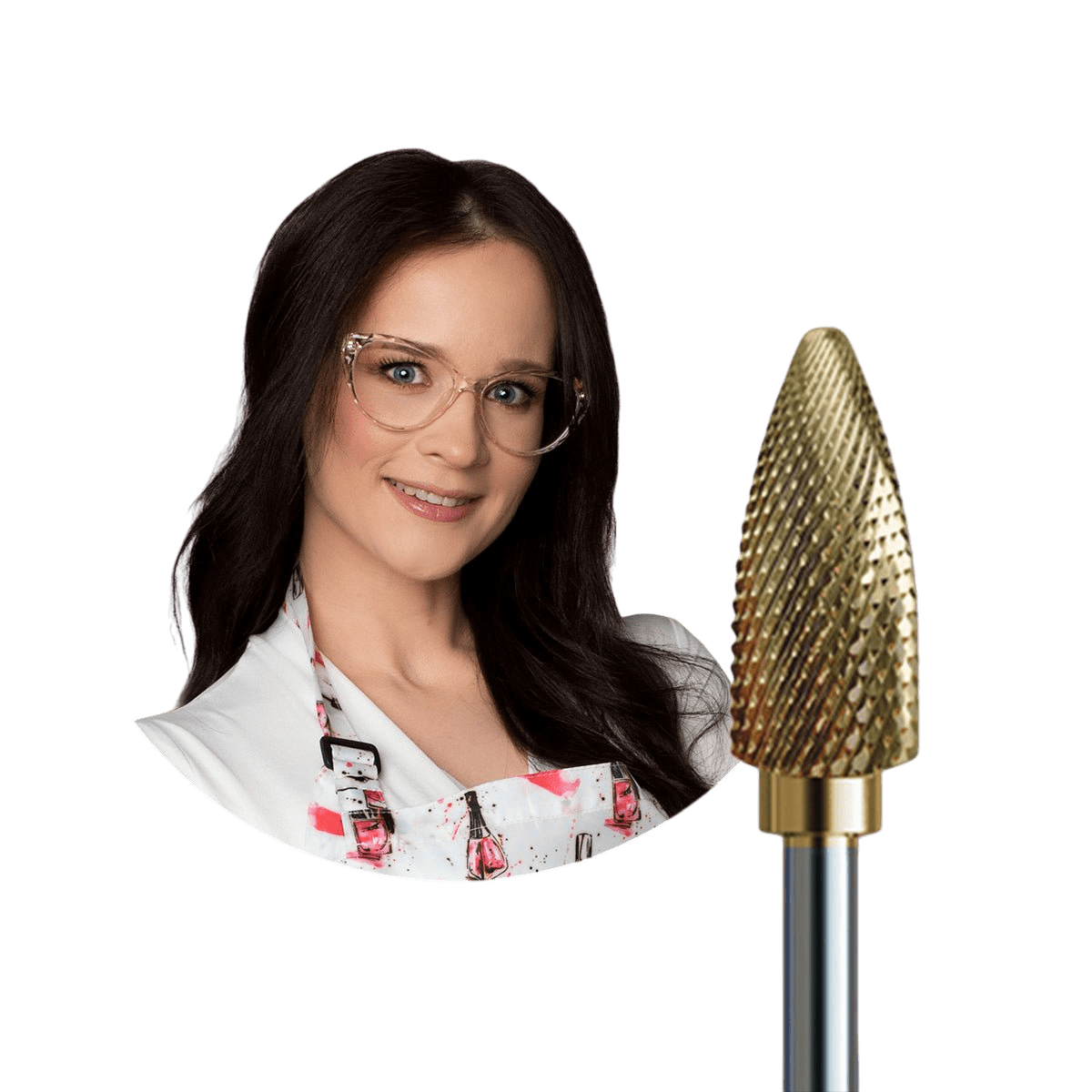 Frez Speedy by JustNails do hybrydy i żelu - delikatna szyszka - iqnails