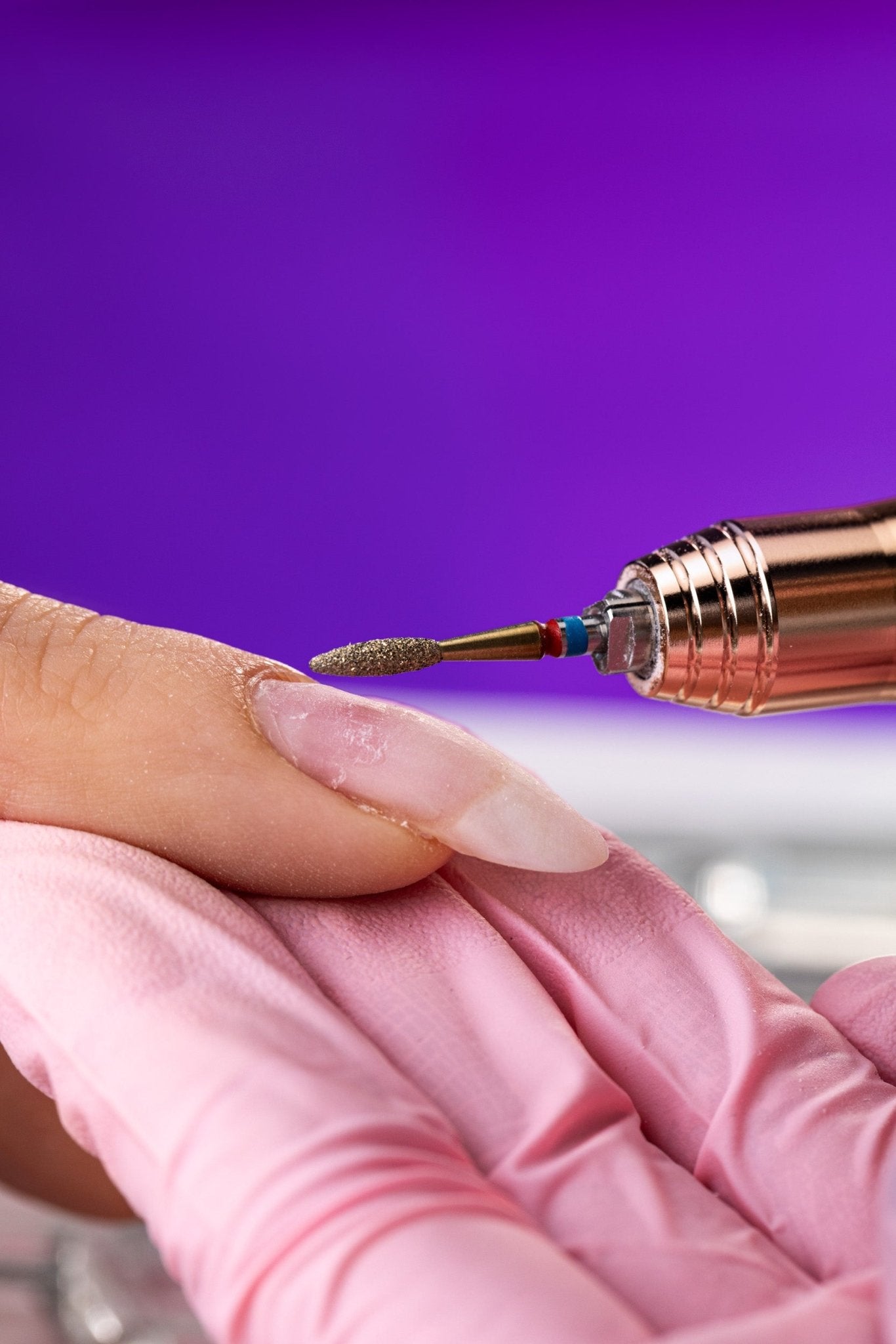 Frez w kształcie długiego płomyka z nasypem 2w1 DuoFrez - iqnails