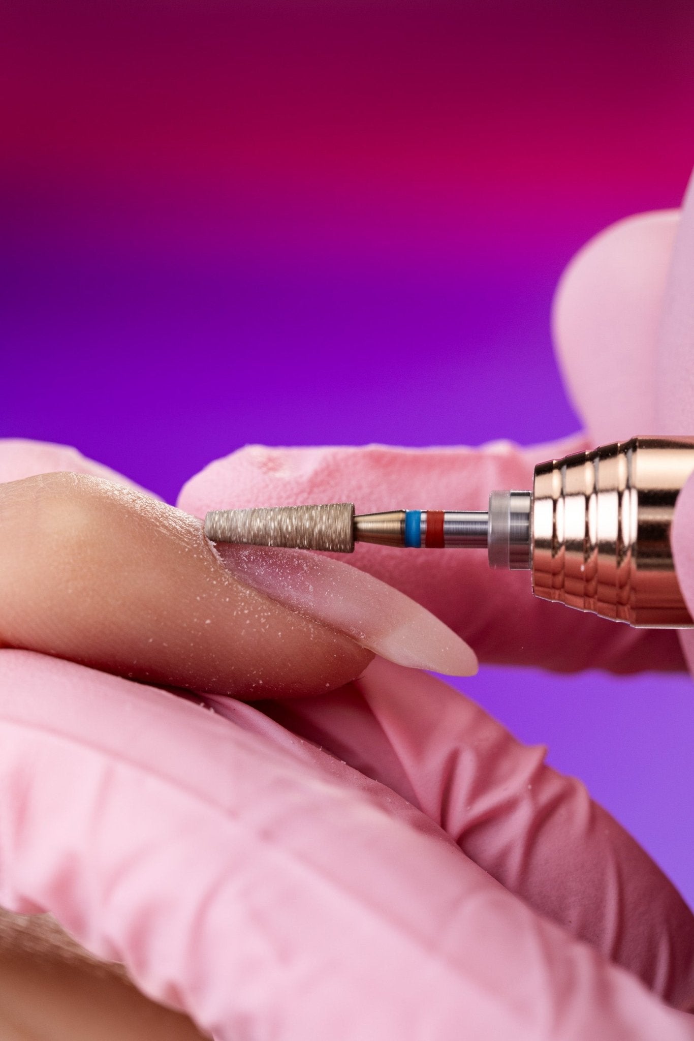 Frez w kształcie długiego ściętego stożka z nasypem 2w1 DuoFrez 172.FM.031 - iqnails