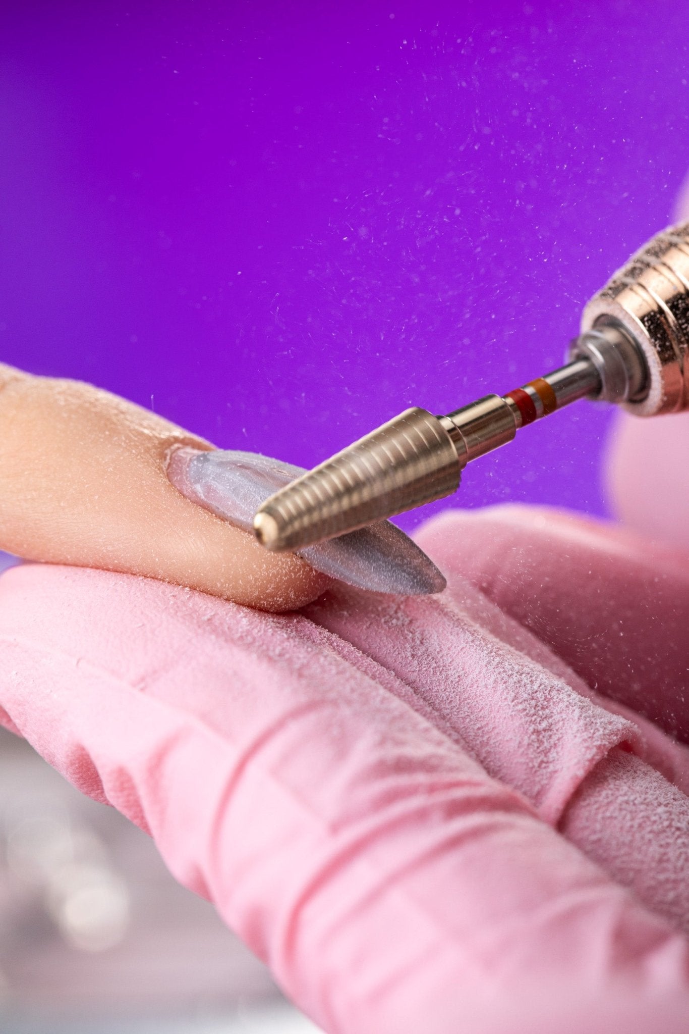 Frez w kształcie stożka do hybrydy, żelu i akrylu 2w1 (do pracy w lewo i w prawo) DuoFrez - iqnails