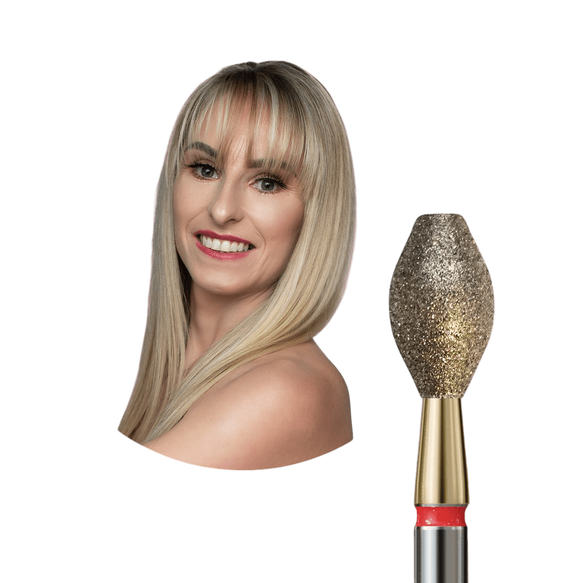 Frez z delikatnym nasypem by Edyta Skupień - iqnails