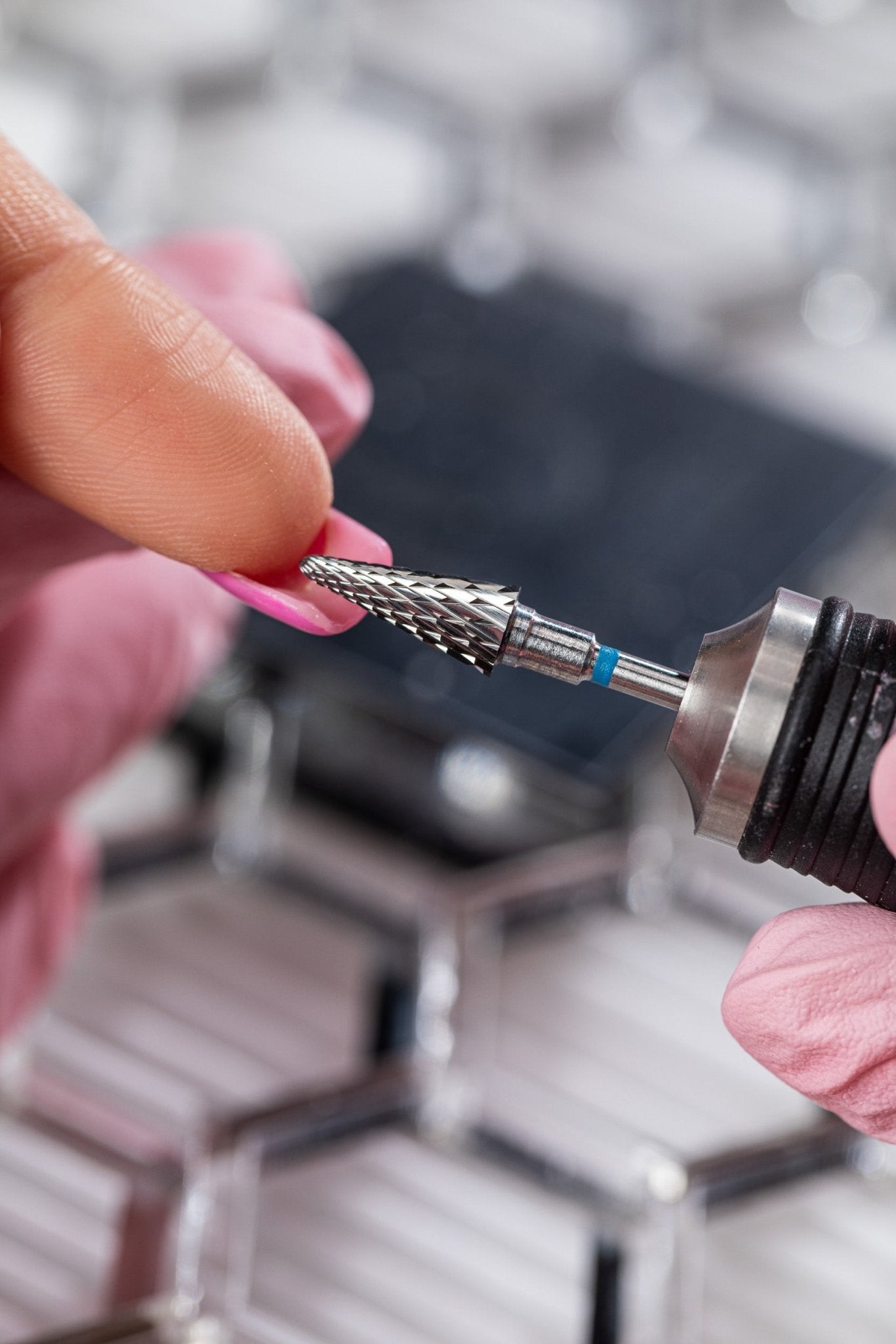 Frez z węglika spiekanego 5w1 do hybrydy, żelu i akrylu - standardowa choinka - iqnails