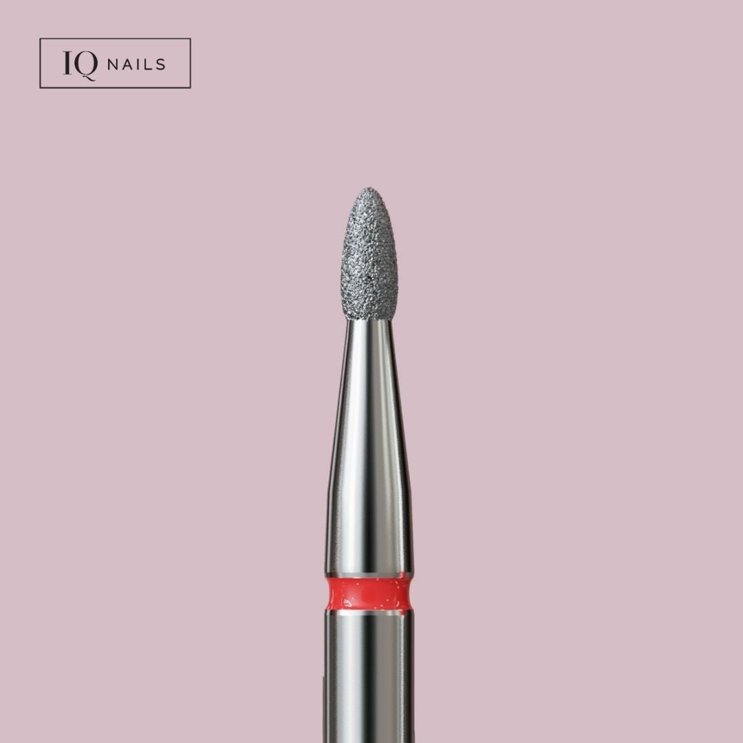 Frezy diamentowe do skórek - delikatny płomyk. Różne rozmiary - iqnails