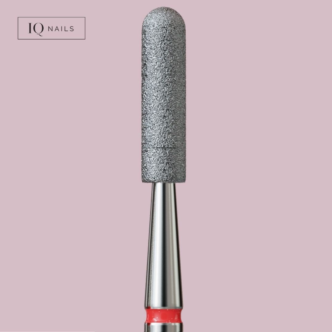 Frezy diamentowe do skórek - delikatny, zaokrąglony walec. Różne rozmiary - iqnails