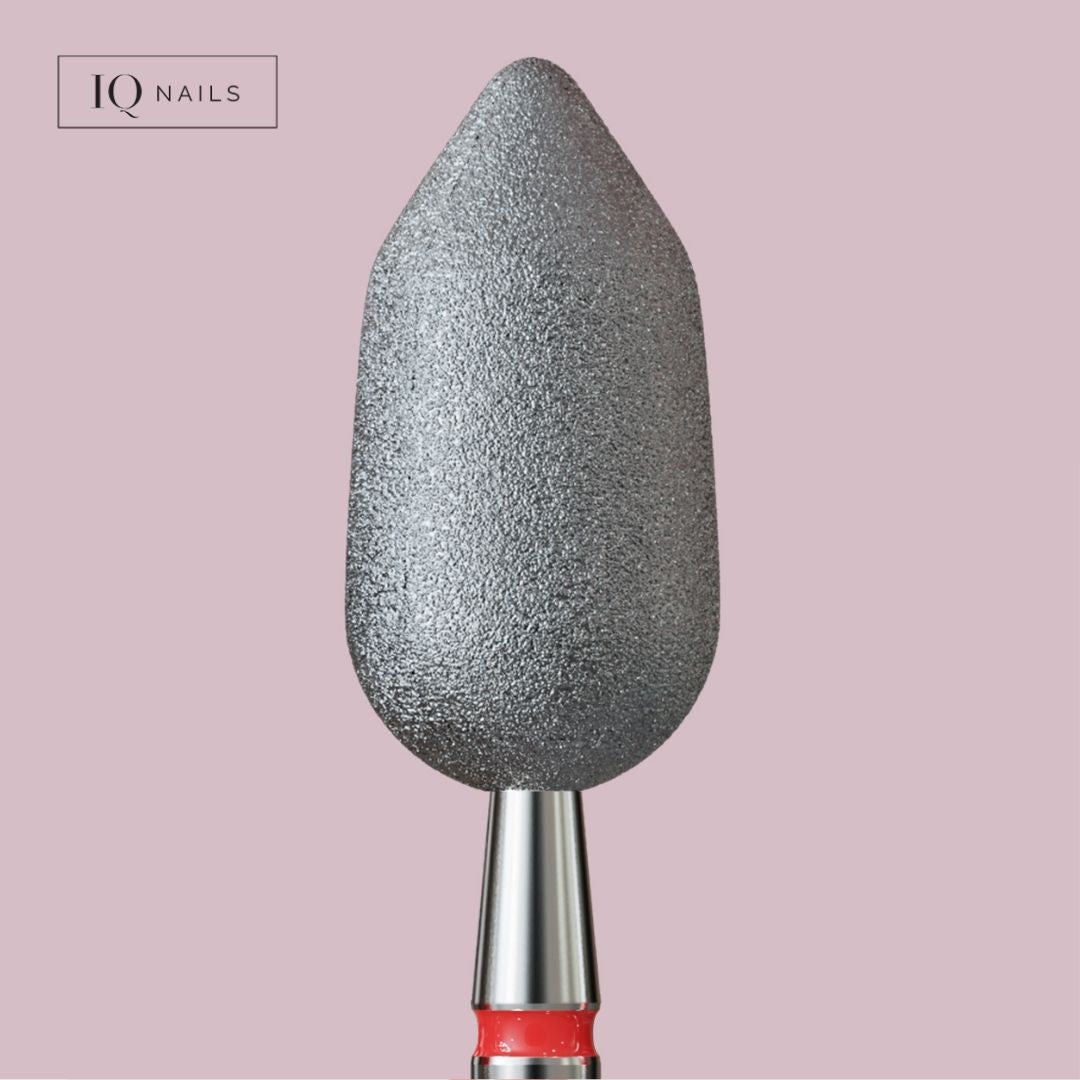 Frezy diamentowe do skórek i paznokci - delikatny płomyk. Różne rozmiary - iqnails