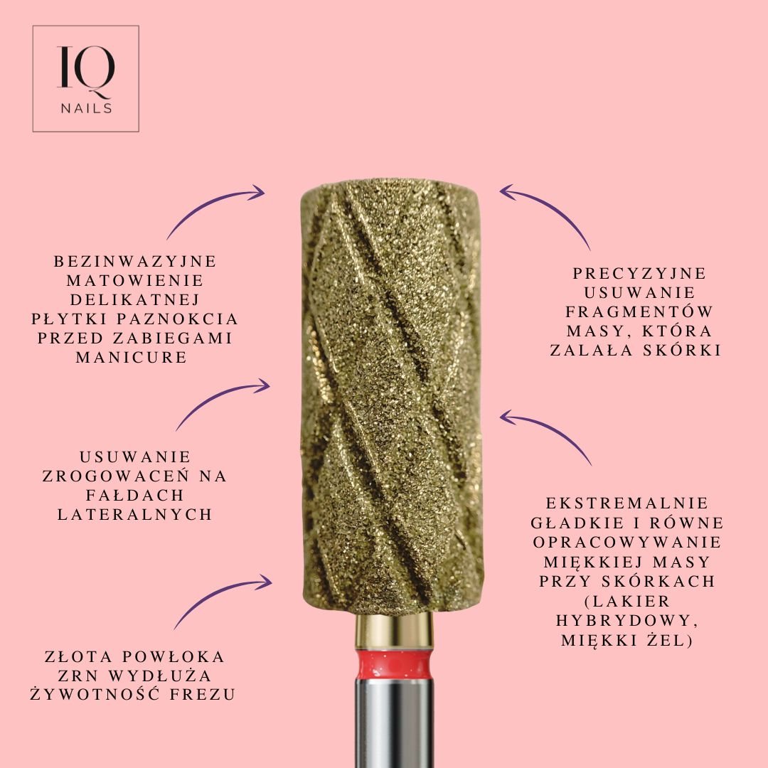 Innowacyjny frez like Mandrel by Paulina Pastuszak - delikatny walec - iqnails