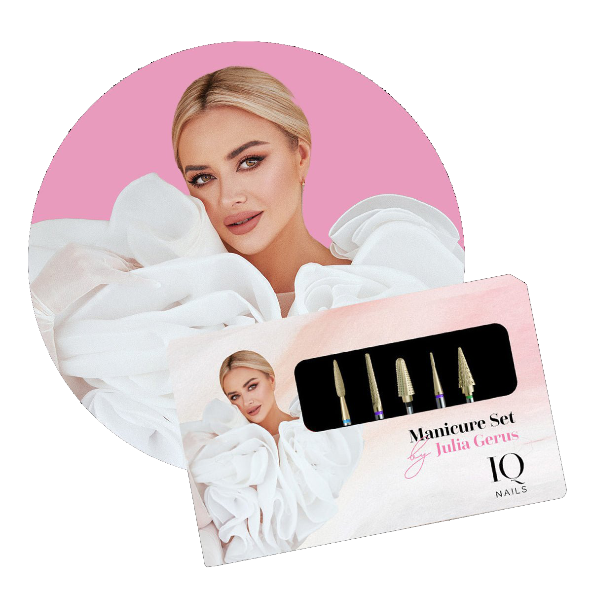 Zestaw 5 Frezów do Skórek, Hybrydy, Żelu i AKrylu-Manicure set by Julia Gerus