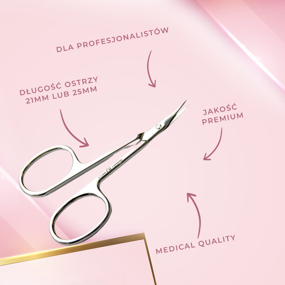 Nożyczki do skórek premium (długość ostrzy 18 mm lub 24 mm) - iqnails