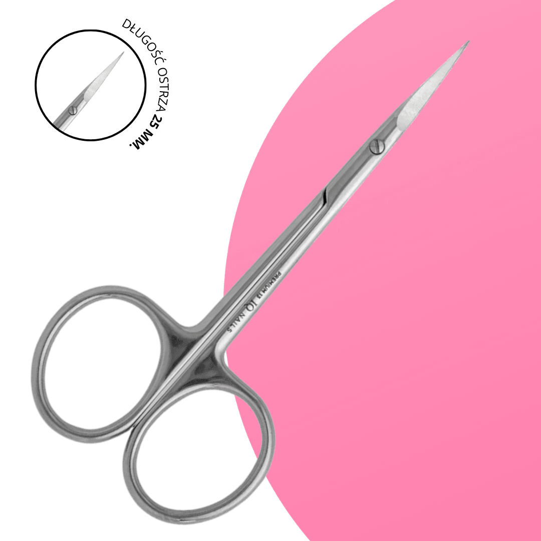 Nożyczki do Skórek z Haczykiem Premium (długość ostrzy 25 mm) - iqnails