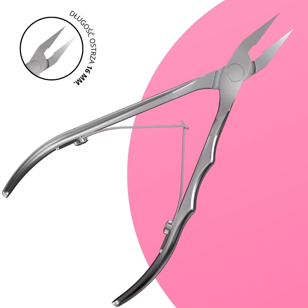 Profesjonalne cęgi do wrastających paznokci PREMIUM 10 (16 mm) - iqnails