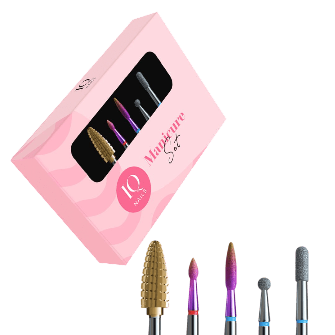 Zestaw Expert II - Zestaw 5 frezów do hybrydy, żelu, akrylu i skórek - iqnails