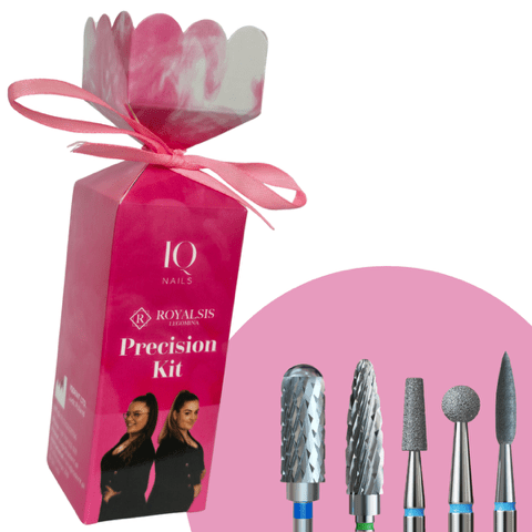 Zestaw Frezów do Skórek, Hybrydy, Żelu i Akrylu - Precision Kit by Royalsis - iqnails