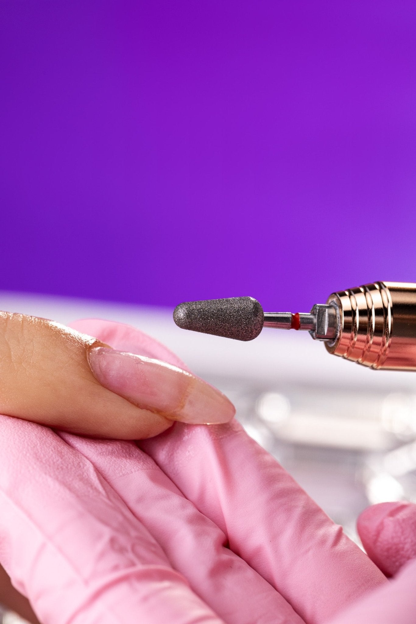 Frez diamentowy buffer do skórek i paznokci - delikatny stożek - iqnails