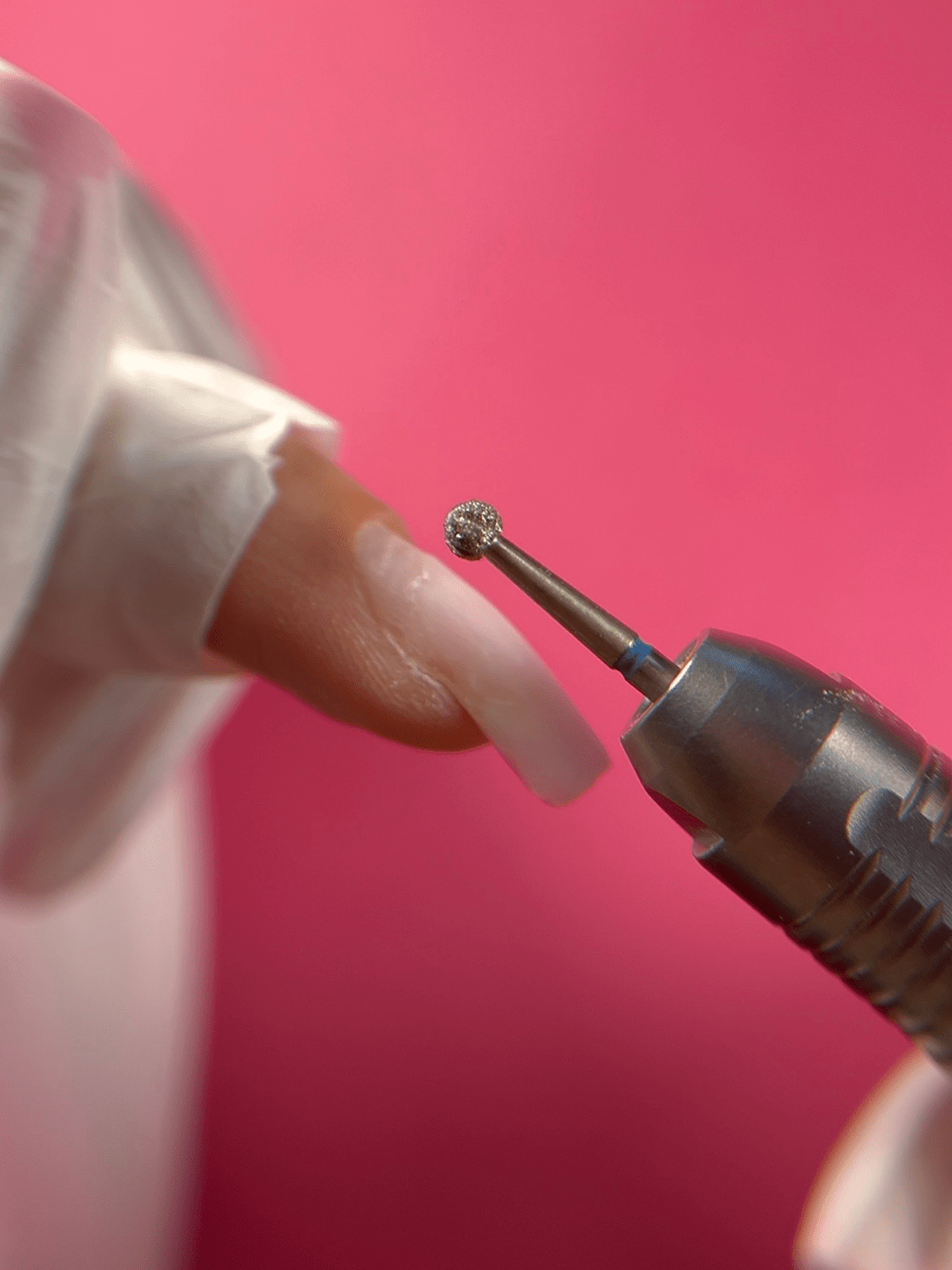 Frez diamentowy do skórek w kształcie kulki z nacięciami COOL BITS GOLD LINE - iqnails
