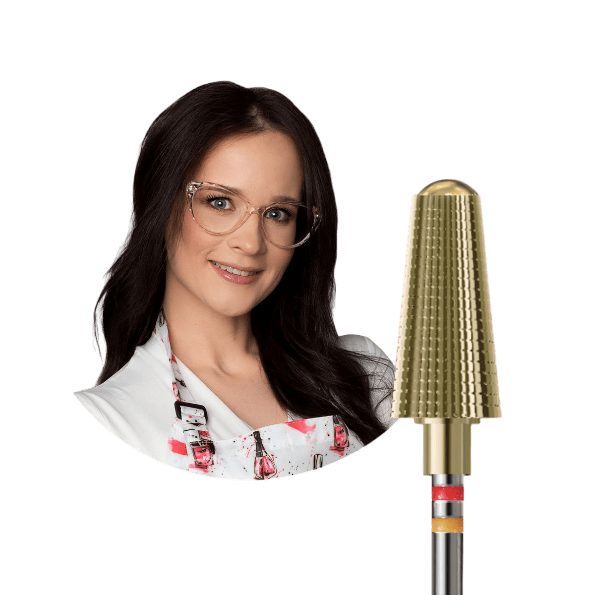 Frez Multiverse by JustNails do hybrydy, żelu i akrylu - delikatny stożek - iqnails