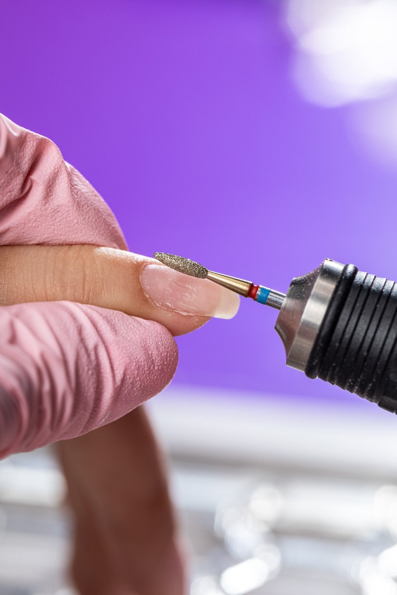 Frez w kształcie długiego płomyka z nasypem 2w1 DuoFrez - iqnails