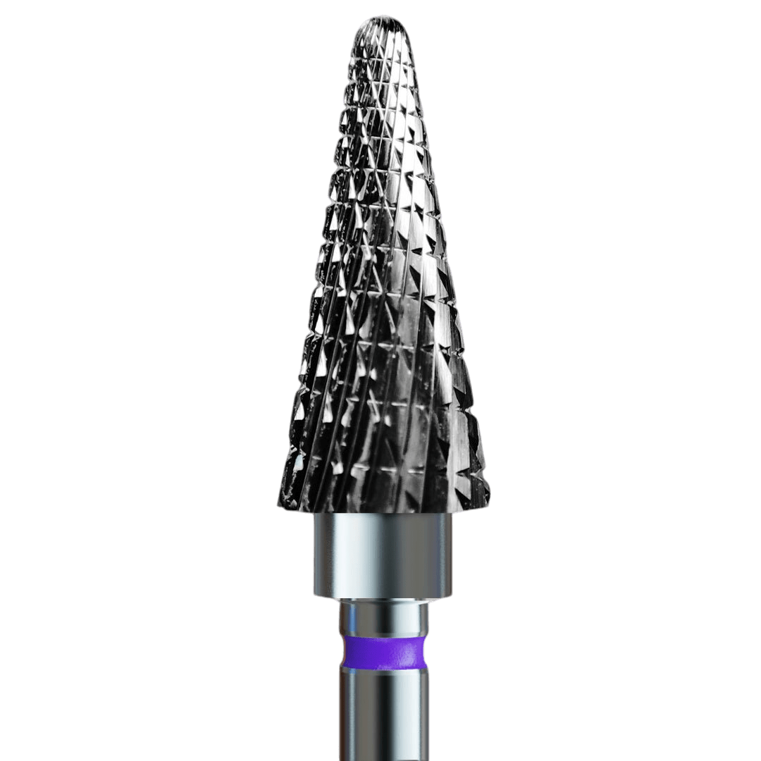 Frez z węglika spiekanego 5w1 do hybrydy i żelu - delikatny choinka - iqnails