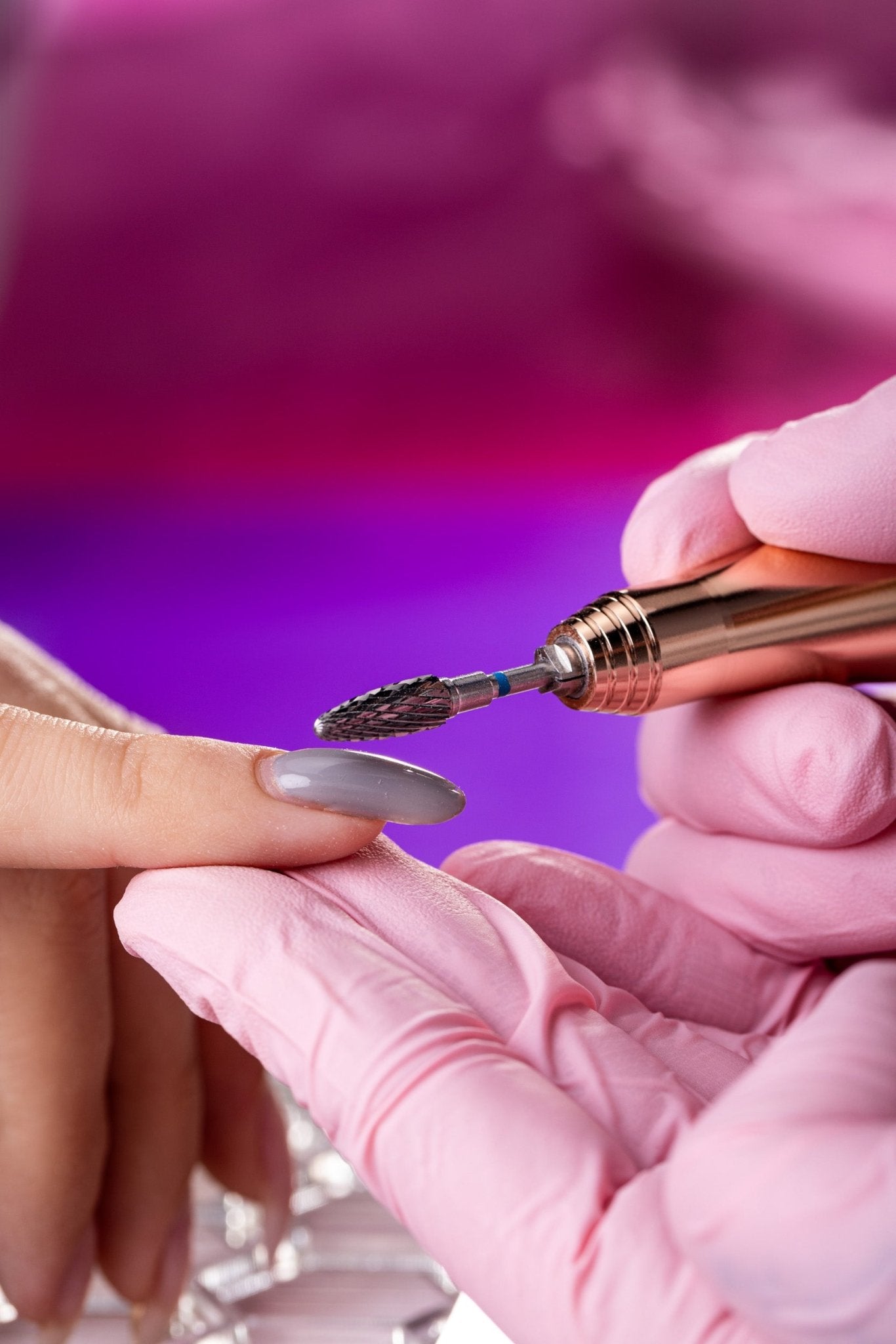 Frez z węglika spiekanego do hybrydy, żelu i akrylu - standardowa szyszka - iqnails