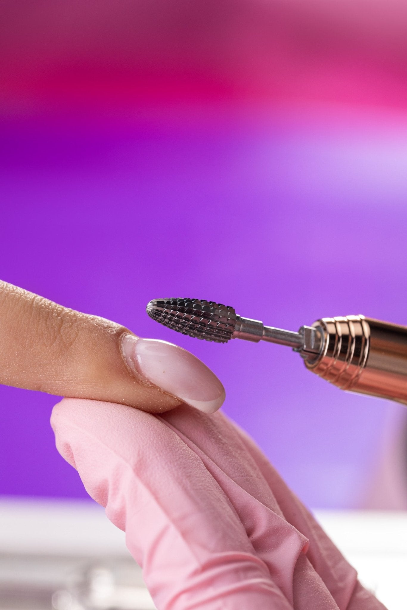 Frez z węglika spiekanego do hybrydy, żelu i akrylu - zbierająca szyszka - iqnails