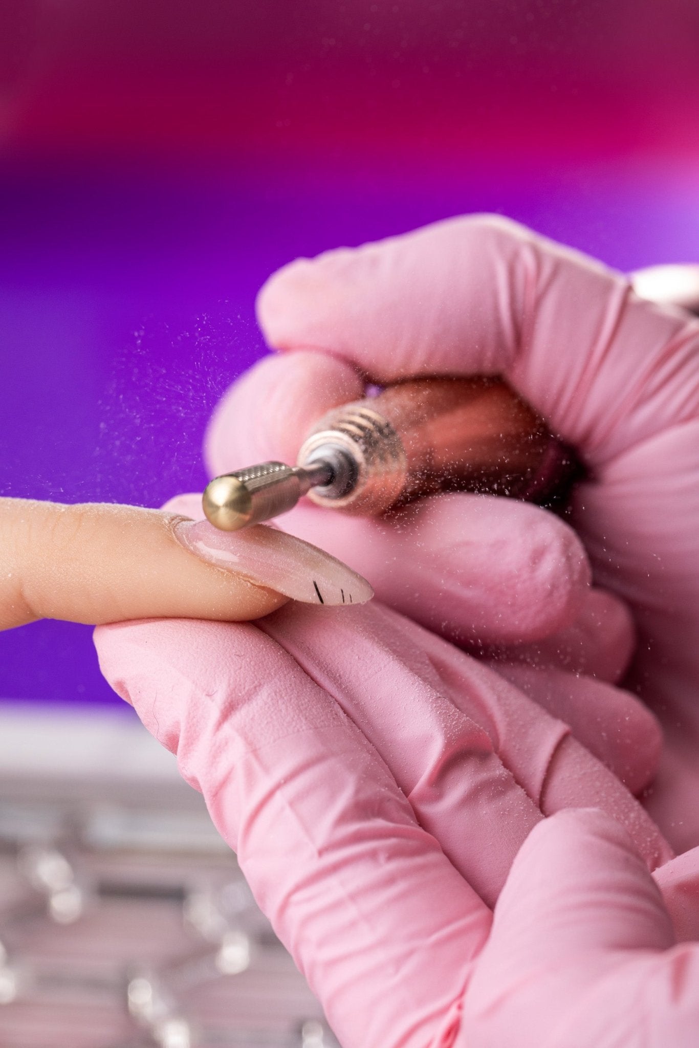 Frez z węglika spiekanego idealny do hybrydy i żelu ze złotą powłoką - delikatny walec - iqnails