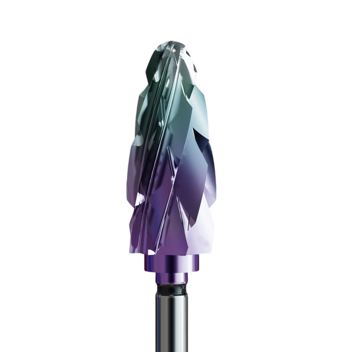Frez z węglika spiekanego z powłoką kameleon - bardzo zbierająca szyszka - iqnails