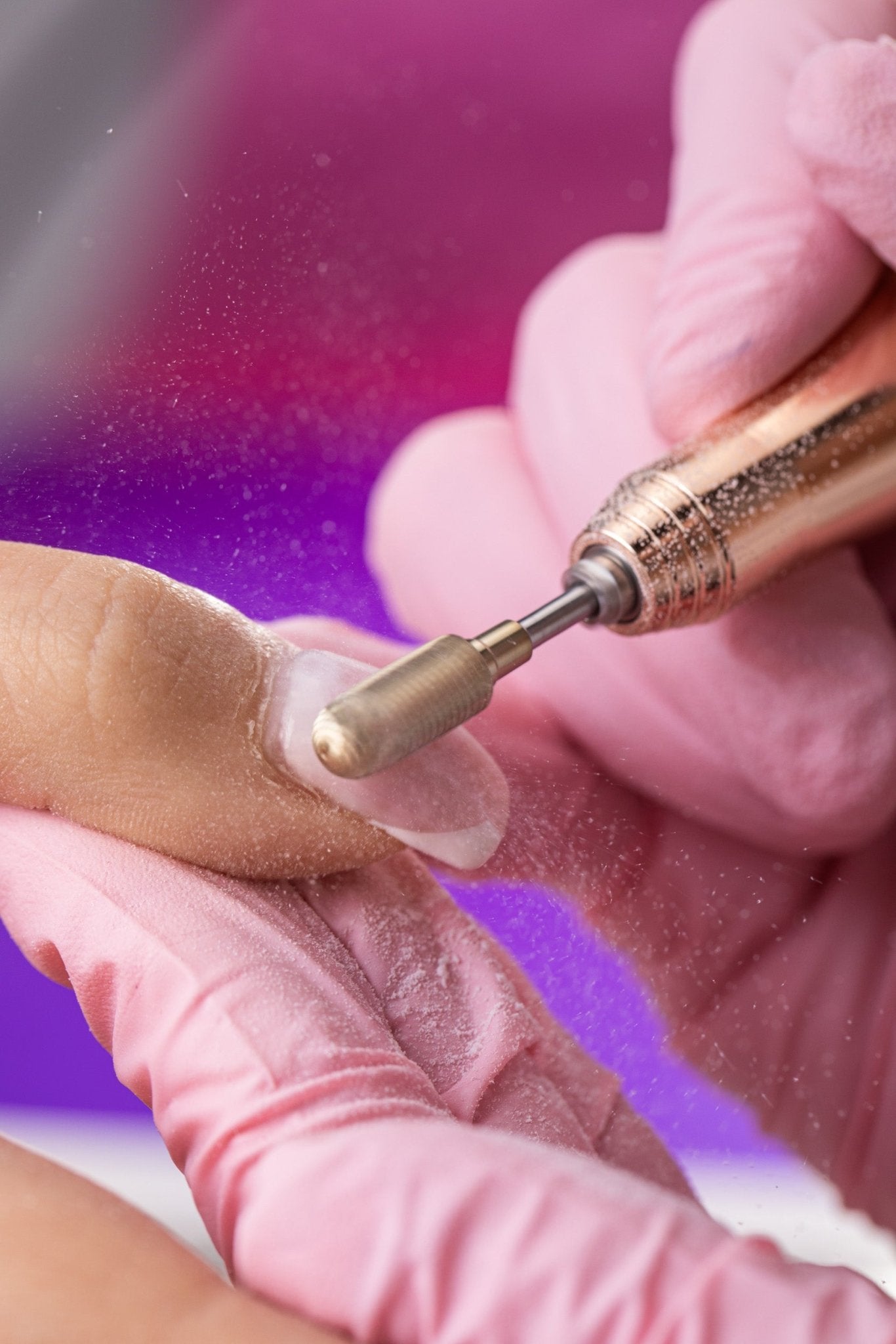 Frez z węglika spiekanego z pracującą górą do hybrydy i żelu ze złotą powłoką - delikatny walec - iqnails