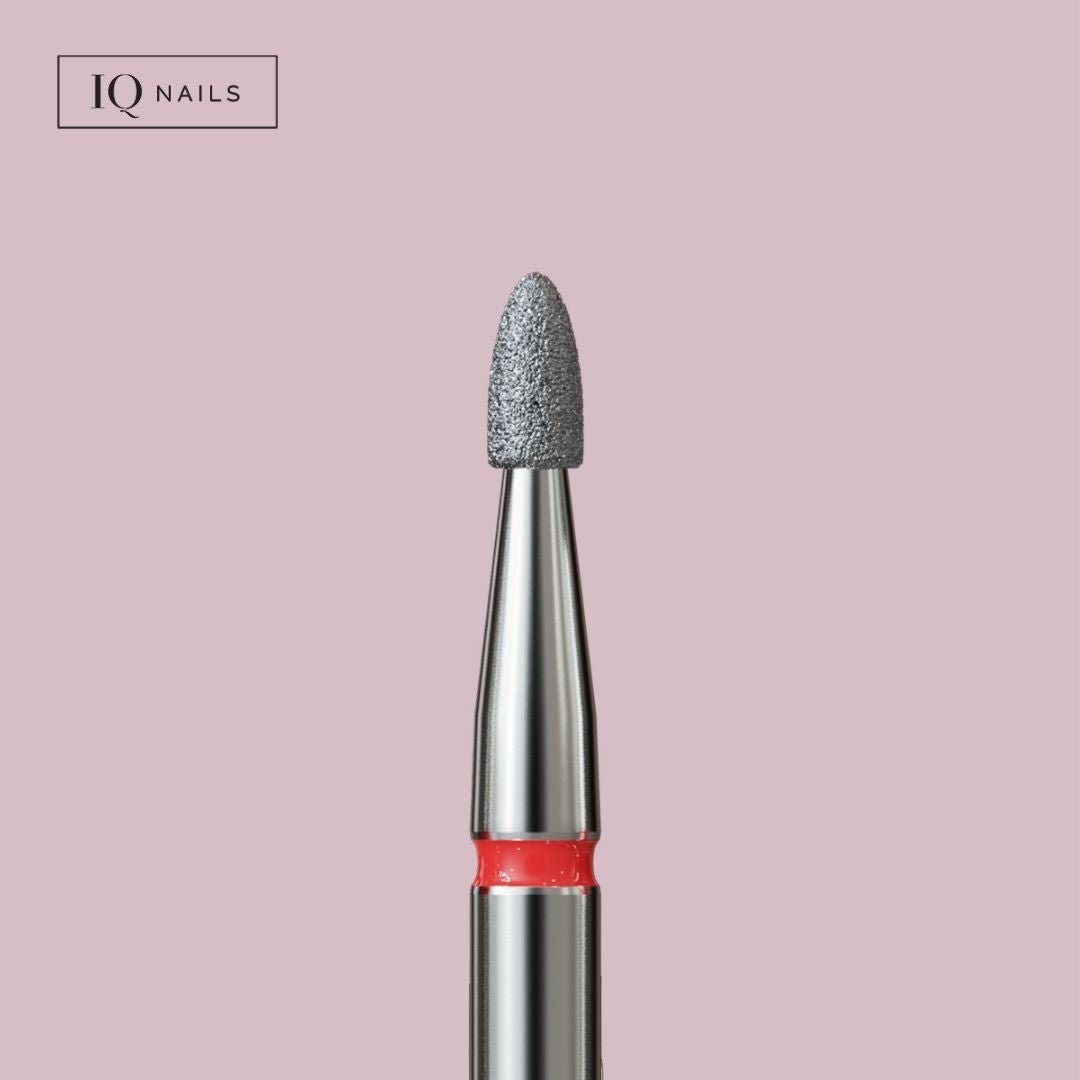 Frezy diamentowe do skórek - delikatny płomyk. Różne rozmiary - iqnails