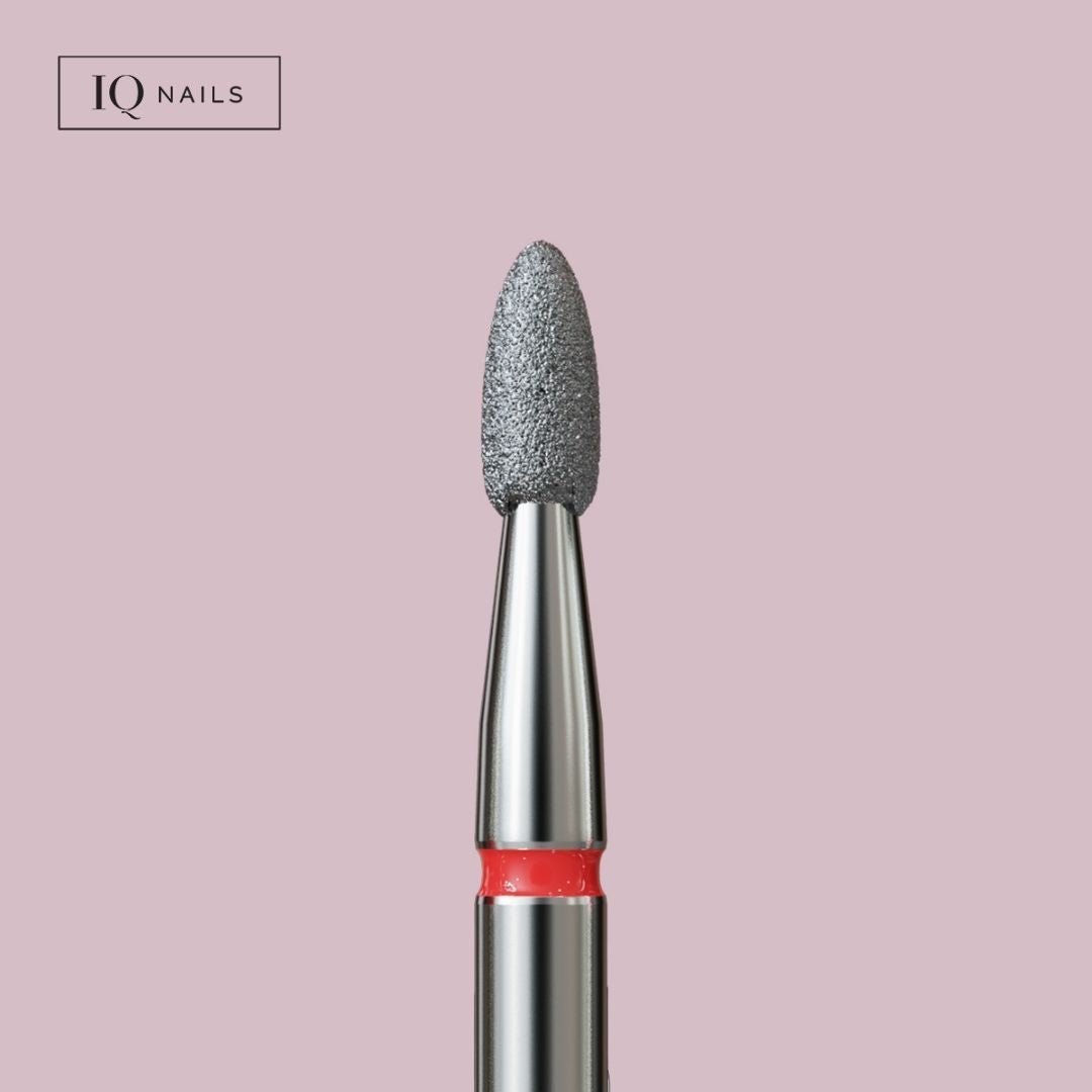 Frezy diamentowe do skórek - delikatny płomyk. Różne rozmiary - iqnails