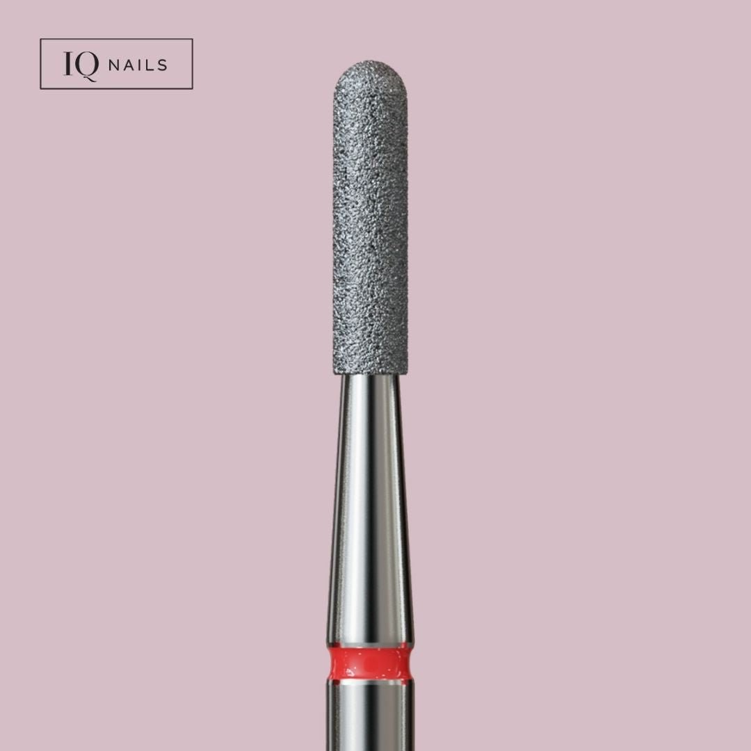 Frezy diamentowe do skórek - delikatny, zaokrąglony walec. Różne rozmiary - iqnails