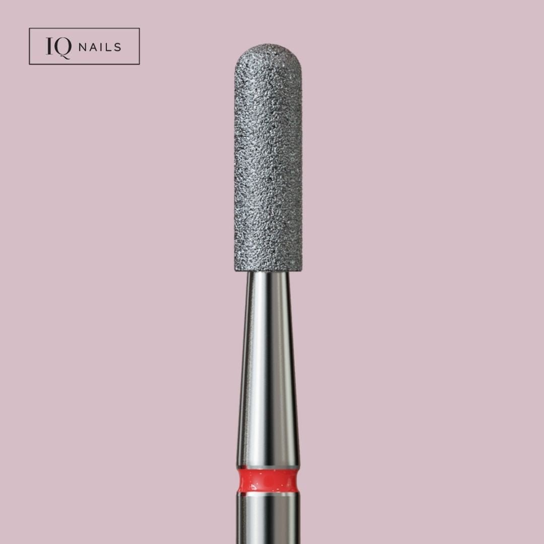 Frezy diamentowe do skórek - delikatny, zaokrąglony walec. Różne rozmiary - iqnails