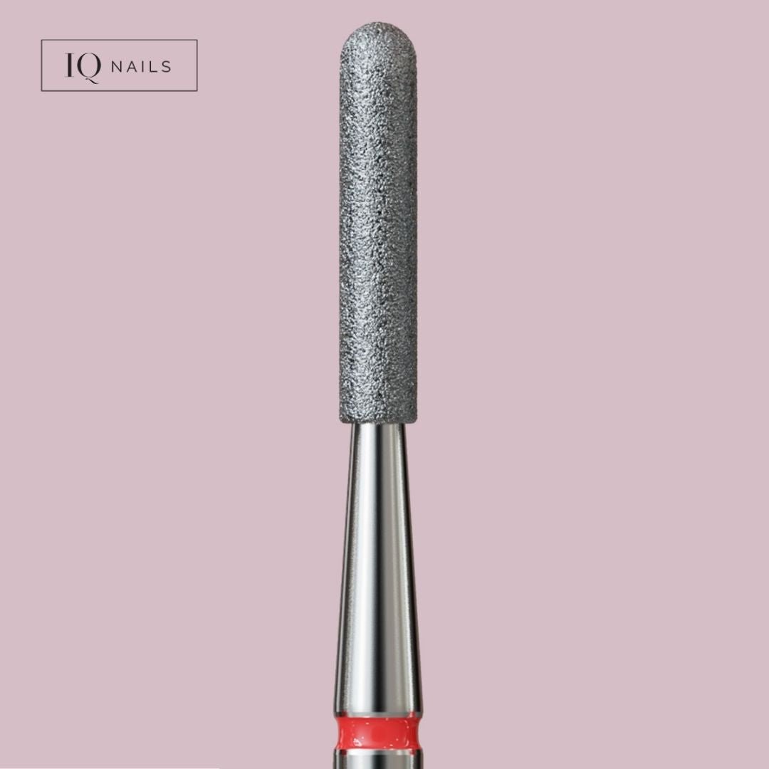 Frezy diamentowe do skórek - delikatny, zaokrąglony walec. Różne rozmiary - iqnails