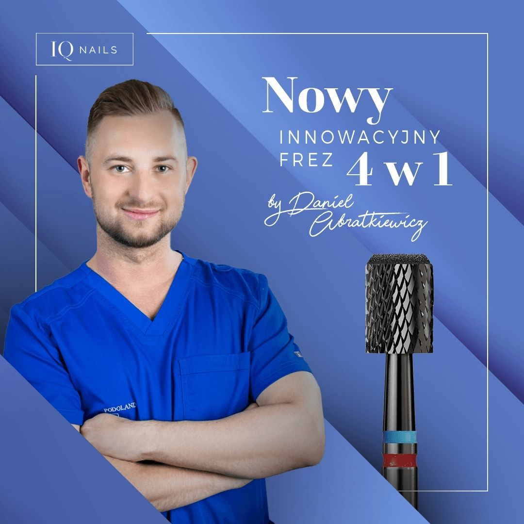 Innowacyjny Frez 4w1 Daniela Abratkiewicza - walec. Frez by Znany Podolog - iqnails