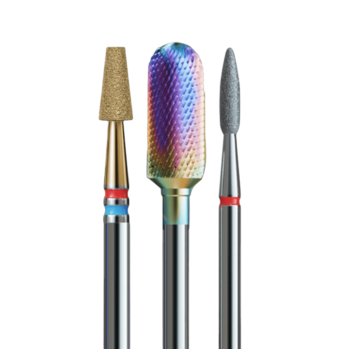 IQN Pakiet 18 - Pakiet 3 frezów Rainbow - iqnails