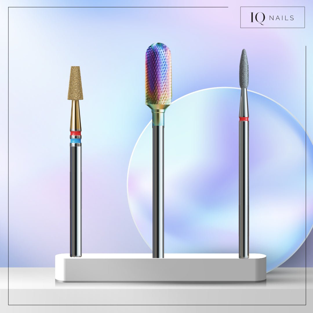 IQN Pakiet 18 - Pakiet 3 frezów Rainbow - iqnails