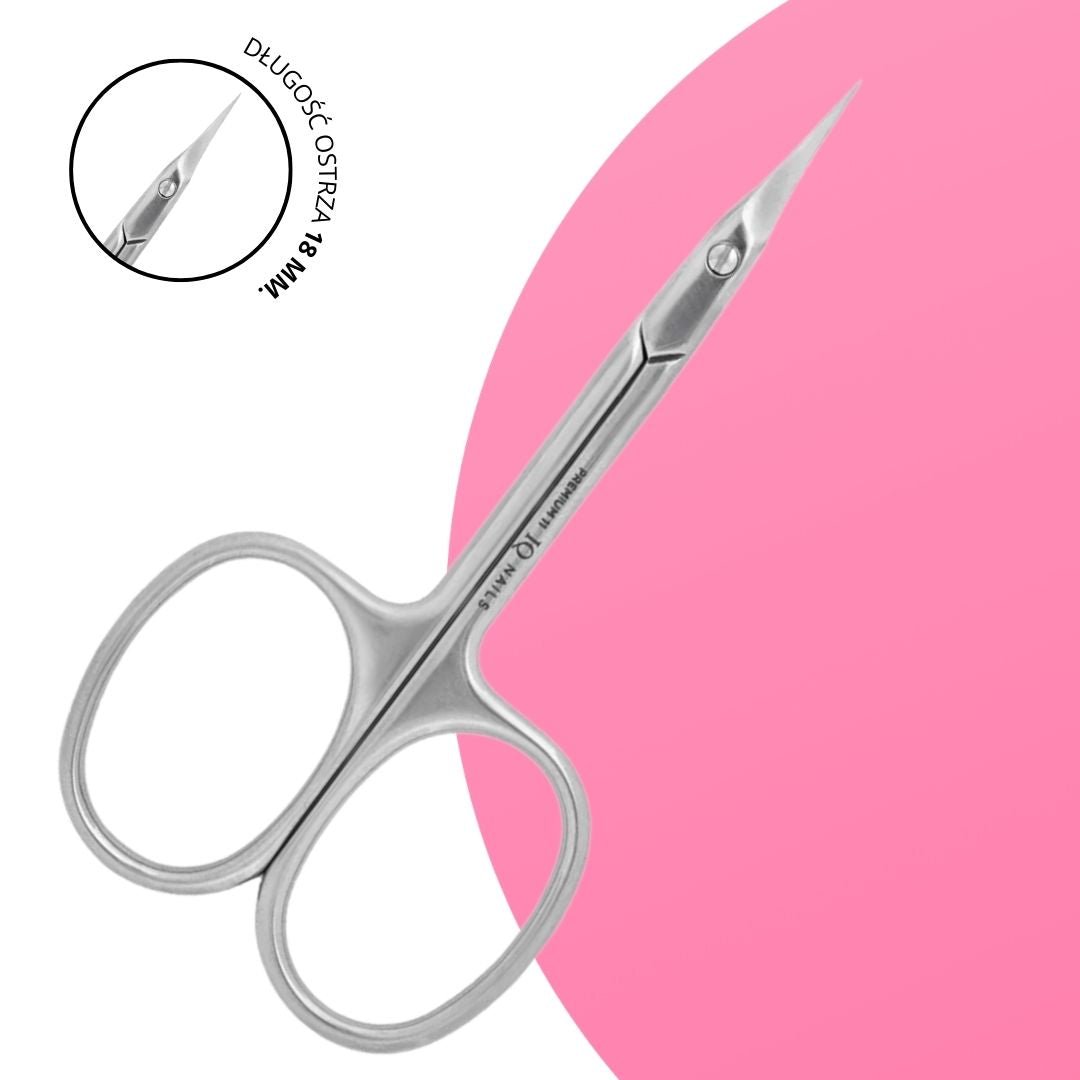 Nożyczki do Skórek Premium Długość Ostrzy 18 mm - iqnails