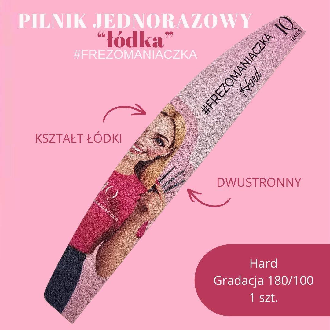 Pilnik jednorazowy "łódka" 1 szt. Hard - iqnails