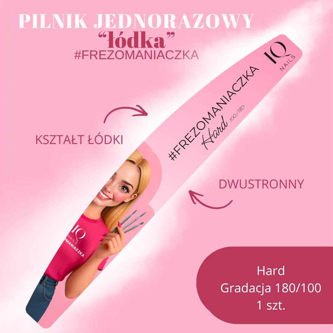 Pilnik jednorazowy "łódka" 1 szt. Hard - iqnails