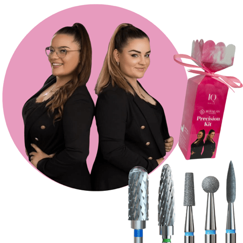Zestaw Frezów do Skórek, Hybrydy, Żelu i Akrylu - Precision Kit by Royalsis - iqnails